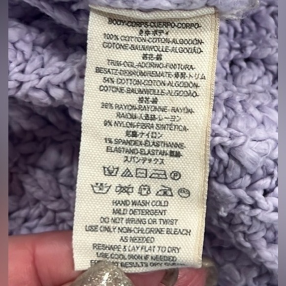 Free people purple pandora boat neck crop cotton sweater
Size XS - Picture 10 of 11